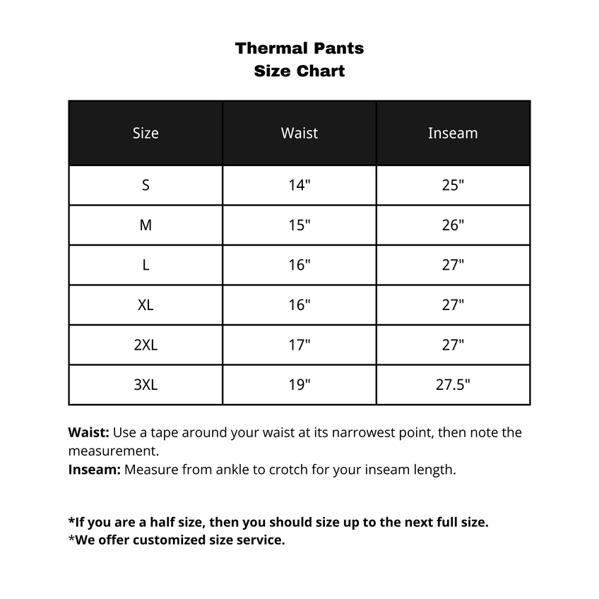 Thermal Pants with Built-in Knee Pads